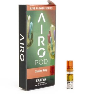 Airo Garlic Icing 1g Live Flower Vape Cart