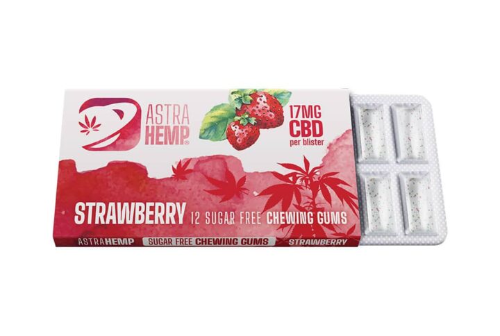 Hemp Strawberry Chewing Gum